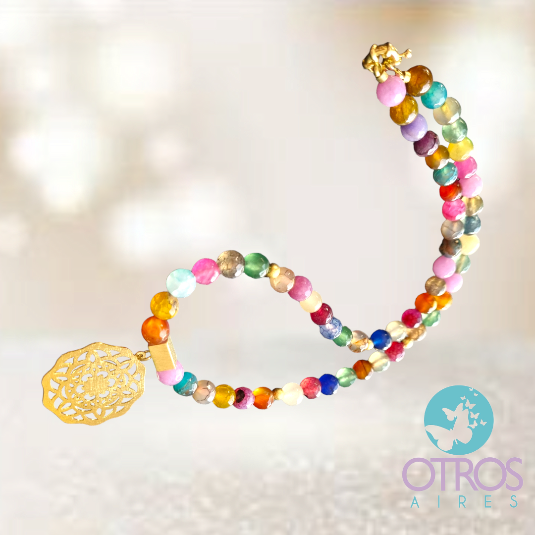 Collar ágata - Autoconfianza y coraje